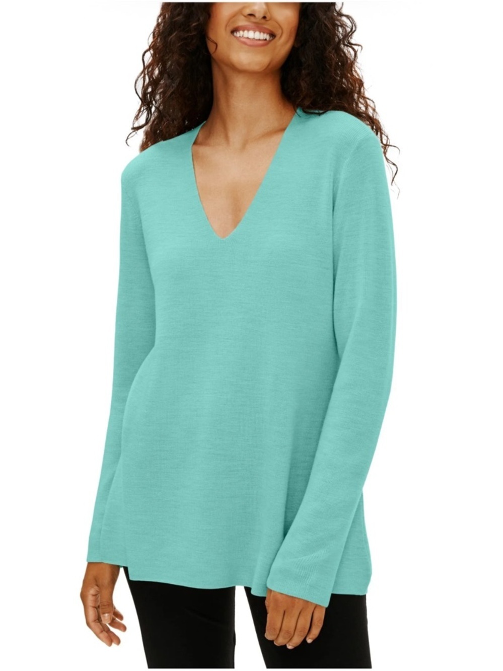 Eileen Fisher 100% Superfine Merino Wool Top